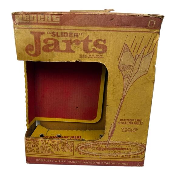 BOX ONLY READ Vintage Regent Jarts Lawn Dart Game Box Only AS IS - Picture 1 of 7